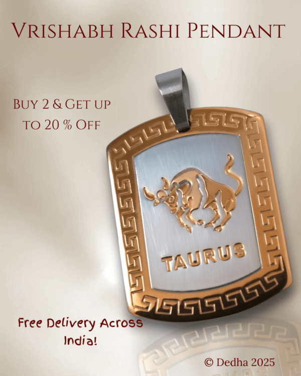 15 Vrishabh Rashi Pendant